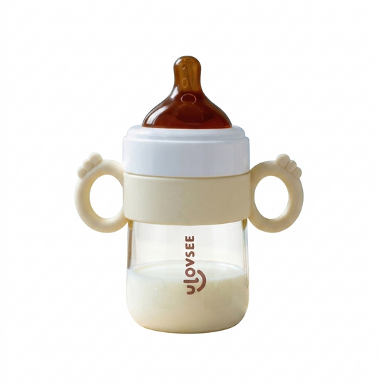Baby Bottle with Gravity Ball and Handle