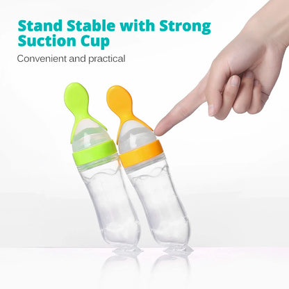 Baby Bottle With Spoon