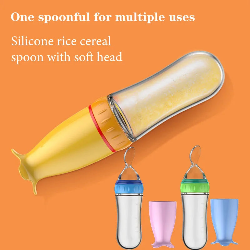 Baby Bottle With Spoon