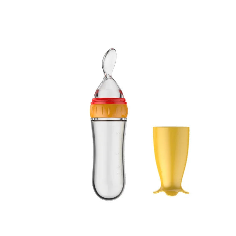 Baby Bottle With Spoon