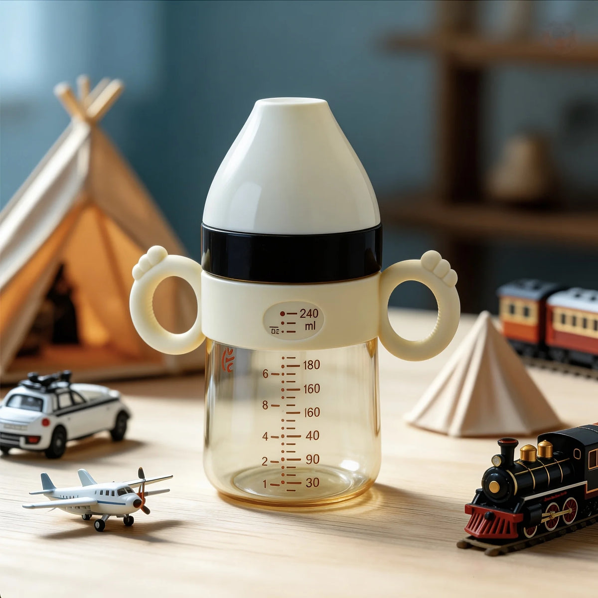 Baby Bottle with Gravity Ball and Handle - Bibbo & Co™